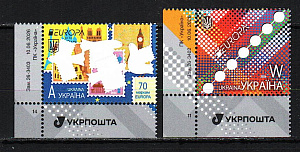 Украина _, 2026, Европа СЕПТ, 70 лет маркам Европа, 2 марки